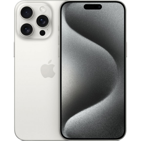  Смартфон Apple iPhone 15 Pro Max Dual Sim 1TB, White Titanium (белый)